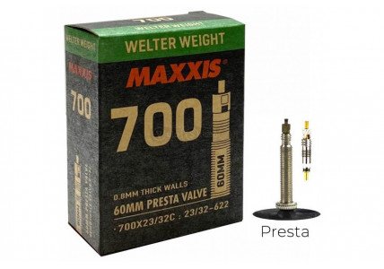 КАМЕРА MAXXIS WELTER WEIGHT 700×23/32C Presta  60 ММ